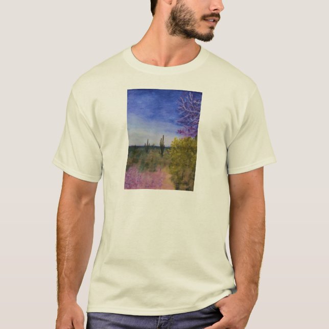 Camiseta Dia na paisagem do deserto da arizona fora (Frente)