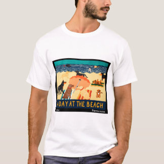 Camiseta Dia na Praia - Stephen Huneck