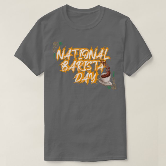 Camiseta dia nacional barista 14 (Frente do Design)