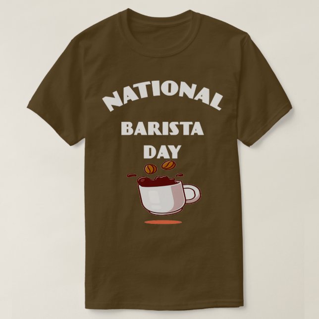 Camiseta Dia Nacional Barista 3 (Frente do Design)