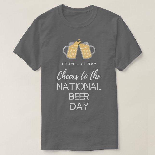 Camiseta dia nacional da cerveja (Frente do Design)