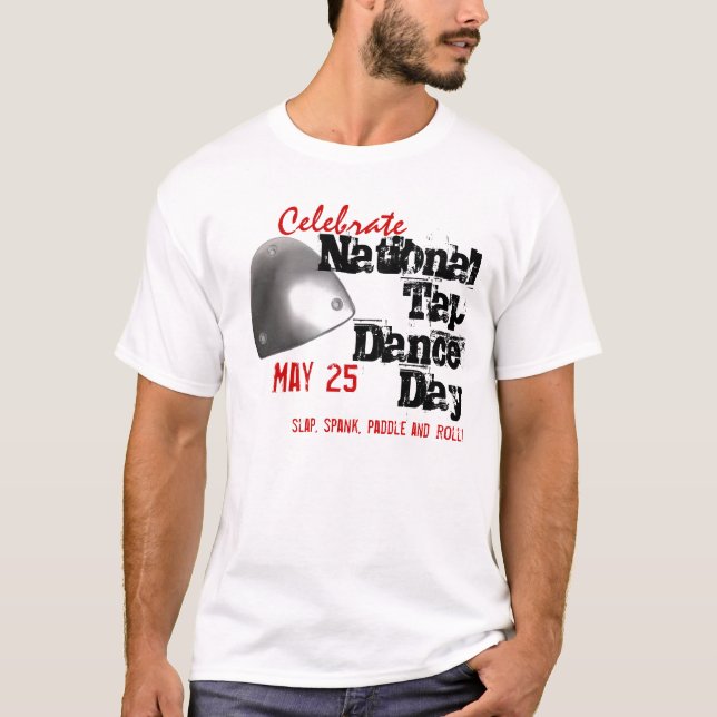 Camiseta Dia nacional da dança de torneira (Frente)