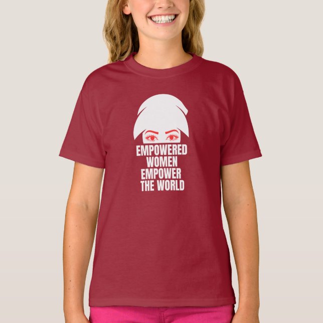 Camiseta Dia Nacional das Mulheres Empoderam o Mundo (Frente)