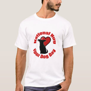 Camiseta Dia Nacional de Abraçar Seu Cão