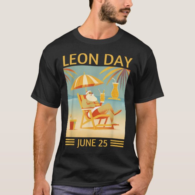 Camiseta Dia Nacional de Leon 25 de Junho Noel (Frente)