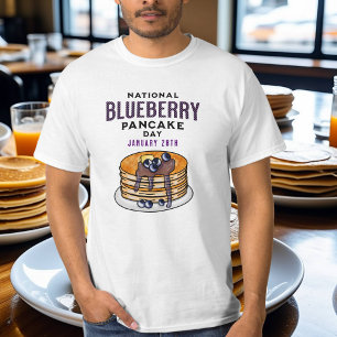 Camiseta Dia Nacional de Panquecas de Aroma 28 de janeiro