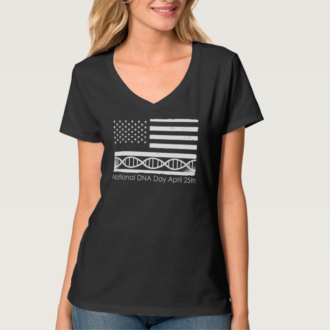 Camiseta Dia Nacional do Adn Genético (Frente)