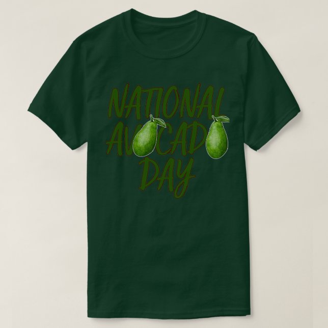 Camiseta Dia Nacional do Avocado (Frente do Design)