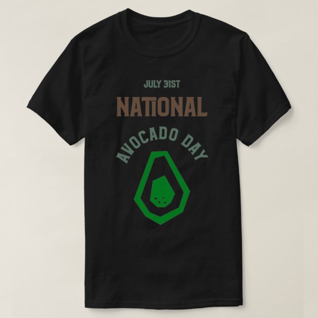 Camiseta Dia Nacional do Avocado 19 (Frente do Design)