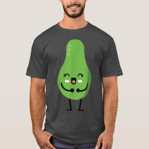 Camiseta Dia Nacional do Avocado da Fruta Kawaii Cute