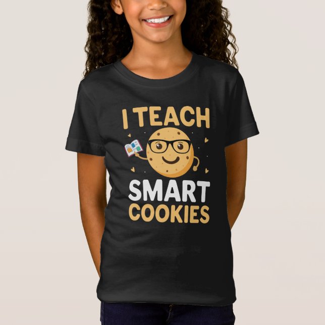 Camiseta Dia Nacional do Biscoito, Eu Ensino Biscoitos Inte (Frente)