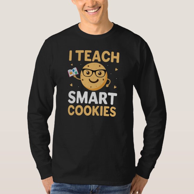 Camiseta Dia Nacional do Biscoito, Eu Ensino Biscoitos Inte (Frente)