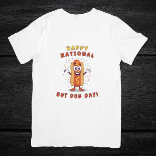 Camiseta Dia Nacional do Cachorro Quente Feminino