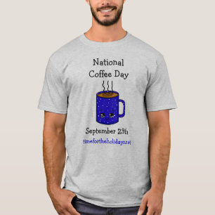 Camiseta Dia Nacional do Café 29 de setembro Feriado Engr