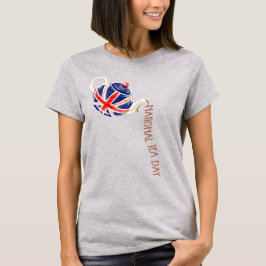 Camiseta Dia Nacional do Chá, União Jack Teapot