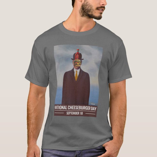 Camiseta Dia Nacional do Cheeseburger (Frente)