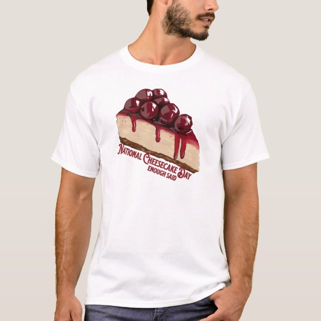 Camiseta Dia Nacional do Cheesecake (Frente)