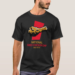 Camiseta Dia Nacional do Frango Frito 6 de Julho Favorito A