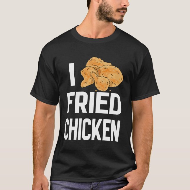 Camiseta Dia Nacional do Frango Frito Eu Amo Frango Crocant (Frente)