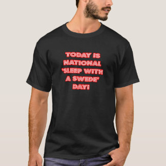 Camiseta Dia Nacional do Sono com Sueco