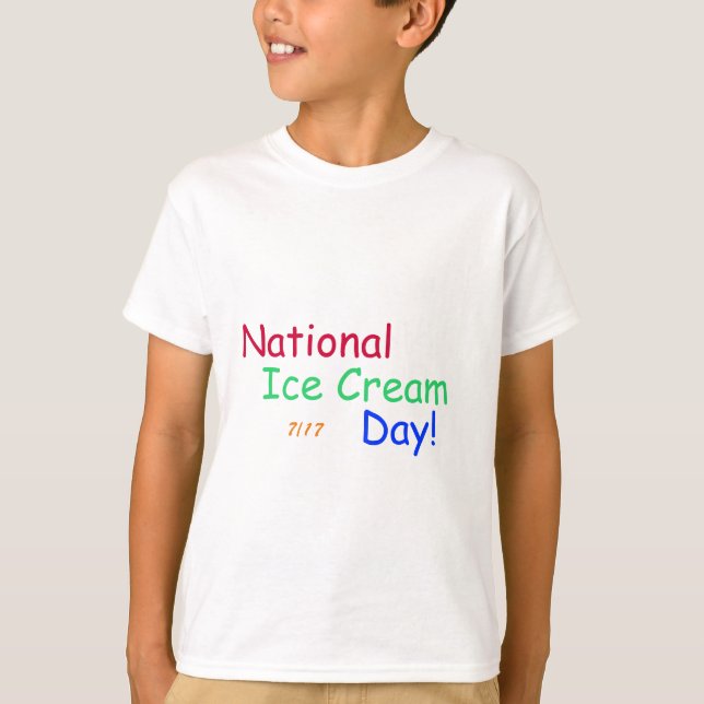 Camiseta Dia Nacional do Sorvete (Frente)