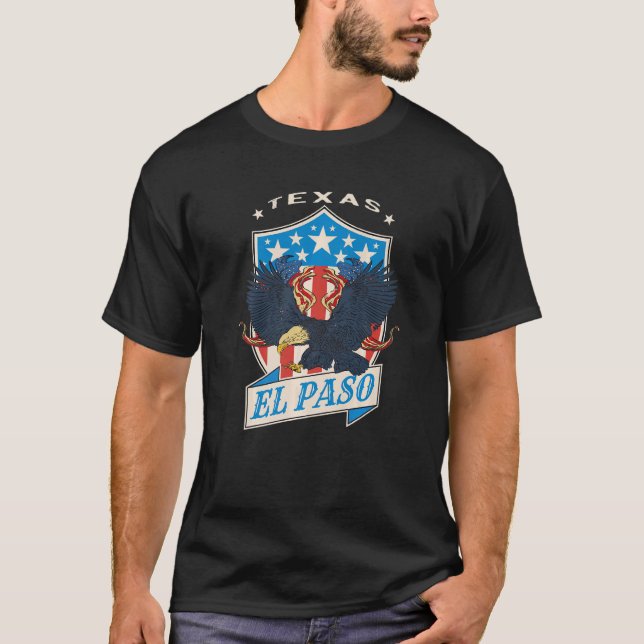 Camiseta Dia Nacional do Texas em El Paso (Frente)