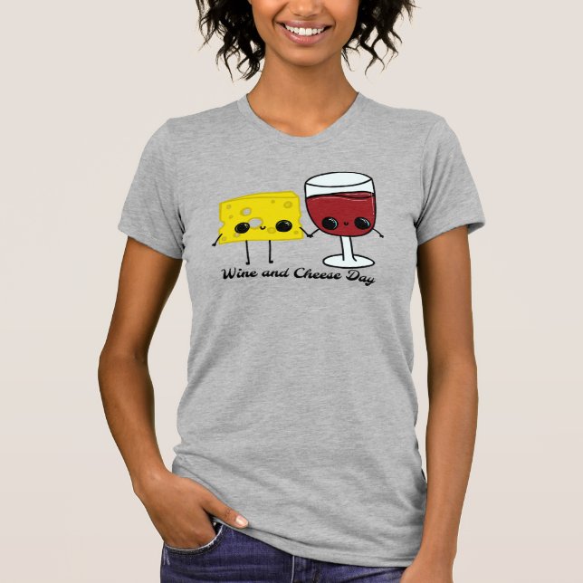 Camiseta Dia Nacional do Vinho e do Queijo (Frente)
