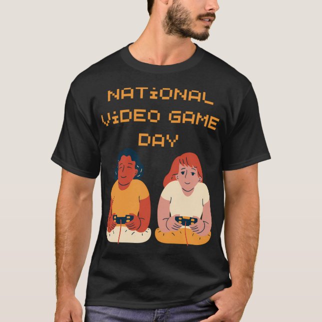 Camiseta Dia Nacional dos Videos games (Frente)