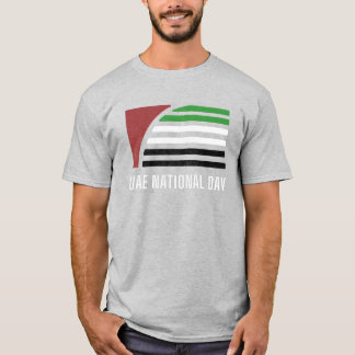 Camiseta Dia Nacional e Bandeira dos Emirados Árabes Unidos