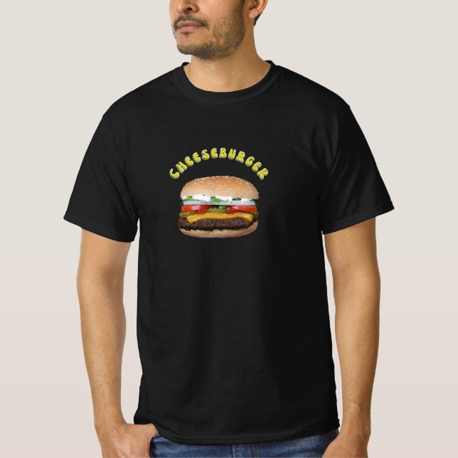 Camiseta Dia Nacional Moderno do Cheeseburger (Frente)