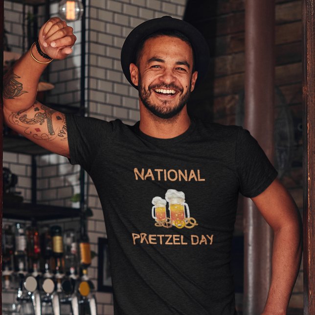 Camiseta Dia Nacional Pretzel (Criador carregado)