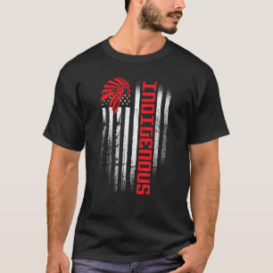 Camiseta Dia Nativo Americano do Povo Indígenas de Bandeira
