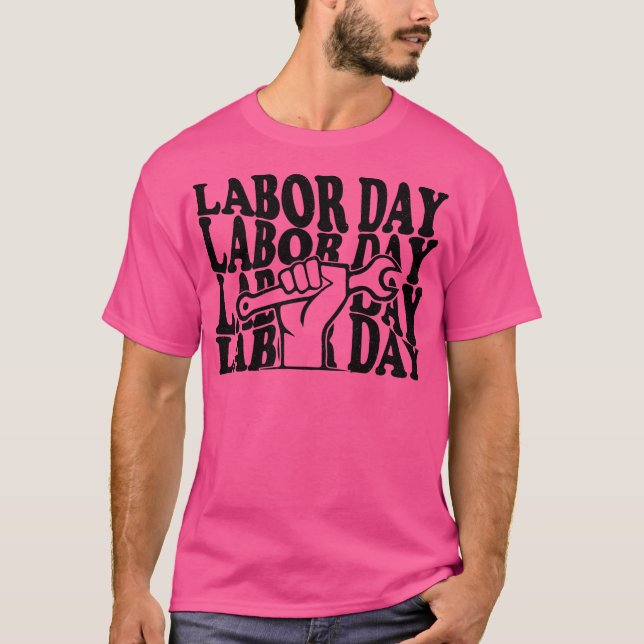 Camiseta Dia Negro e Branco do Trabalho (Frente)