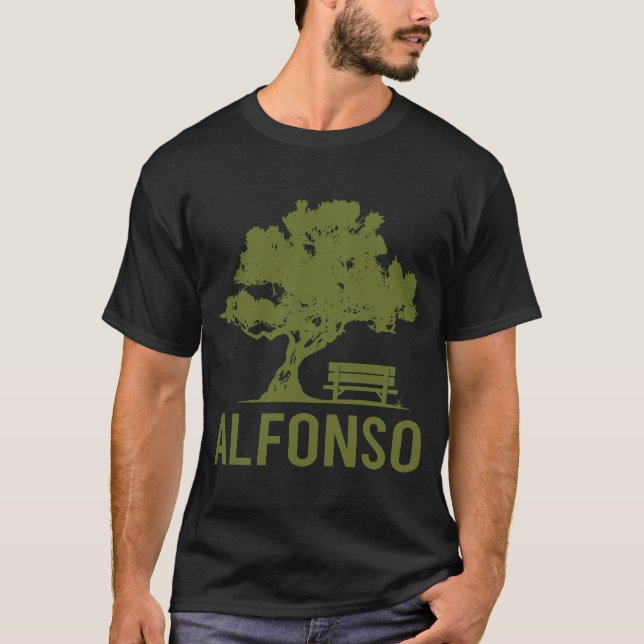 Camiseta Dia pacífico - Nome do Alfonso (Frente)