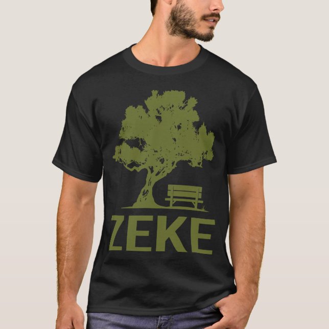 Camiseta Dia pacífico - nome Zeke (Frente)