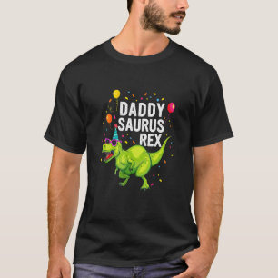 Camiseta Dia Padre Daddysaurus Rex Dinossaur Pai Família M