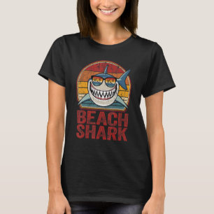Camiseta Dia Pai do Pai do Retro Pai do Shark de Praia