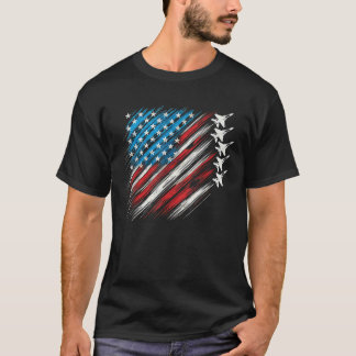Camiseta Dia Patriótico da Independência Estados Unidos Com