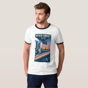 Camiseta Dia Patriótico (Lembrança de 11 de setembro)