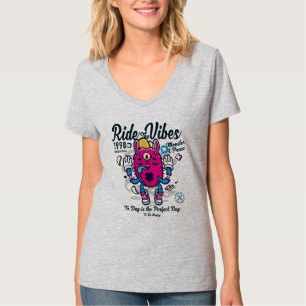 Camiseta Dia perfeito para ser feliz   Monstro engraçado em