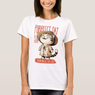Camiseta Dia Puro de Felicidade de Verão - Oceano de Confor