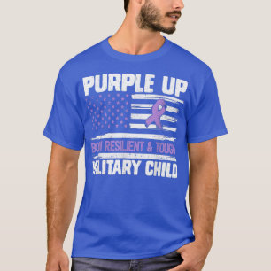Camiseta Dia Púrpura para crianças militares Púrpura Púrpur