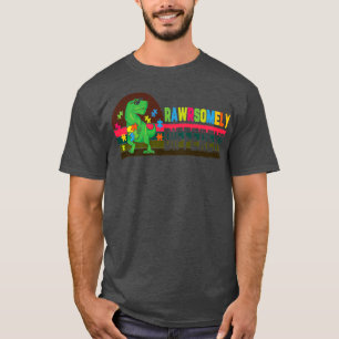 Camiseta dia raramente diferente de conscientização sobre o