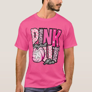 Camiseta Dia Rosa De Voleibol Mamãe Rosa