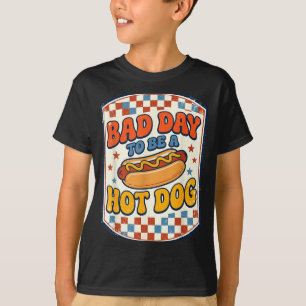 Camiseta Dia ruim para ser um cachorro-quente churrasco eng
