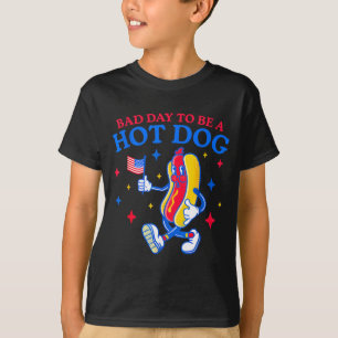 Camiseta Dia ruim para ser um cachorro-quente divertido chu