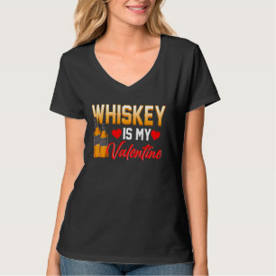 Camiseta Dia S De Namorados Engraçado Para Bebidas Com Uísq