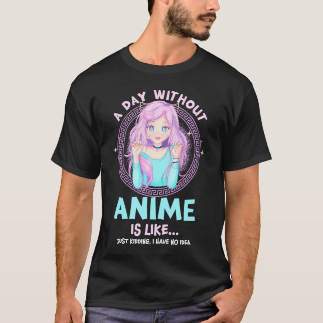 Camiseta Dia sem animadora Kawaii Otaku Art C Japonês (Frente)