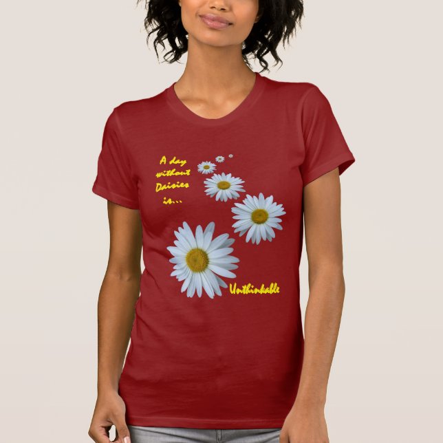 Camiseta dia sem margaridas - inconcebíveis (Frente)