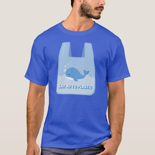 Camiseta Dia sem Saco Plástico, baleia (Frente)